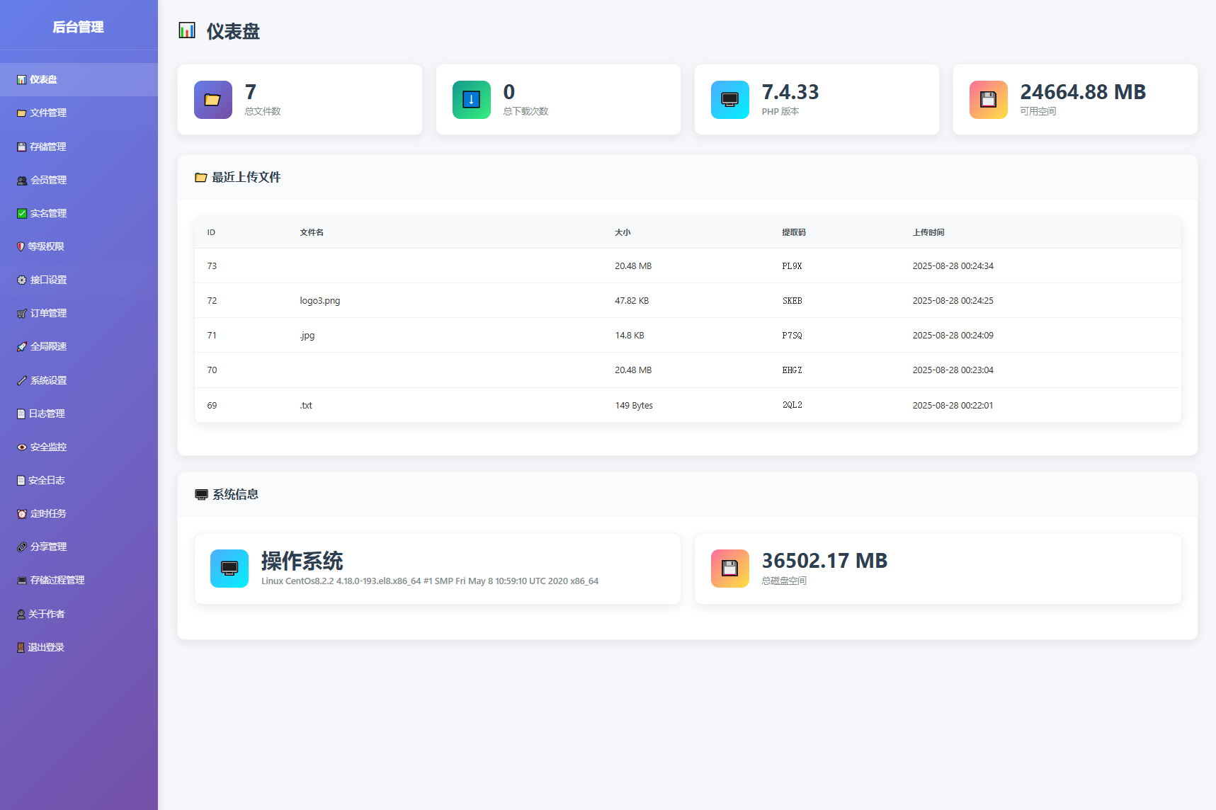 9月更新 临时文件快传系统源码 全开源附教程插图4