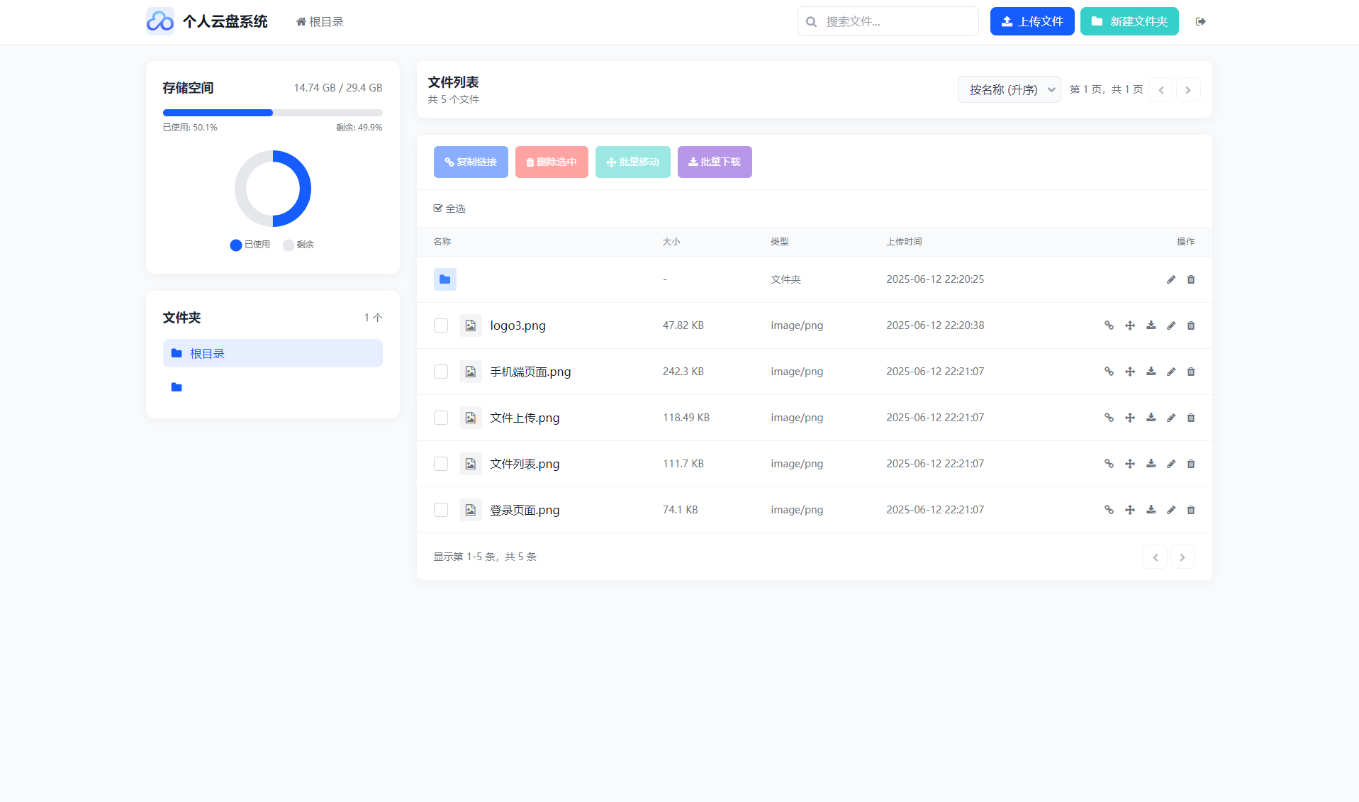 全新轻量化个人云盘系统源码 PC+H5自适应插图