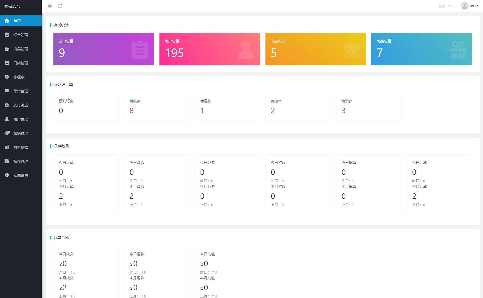 最新扫码点餐外卖配送餐饮小程序系统源码插图10