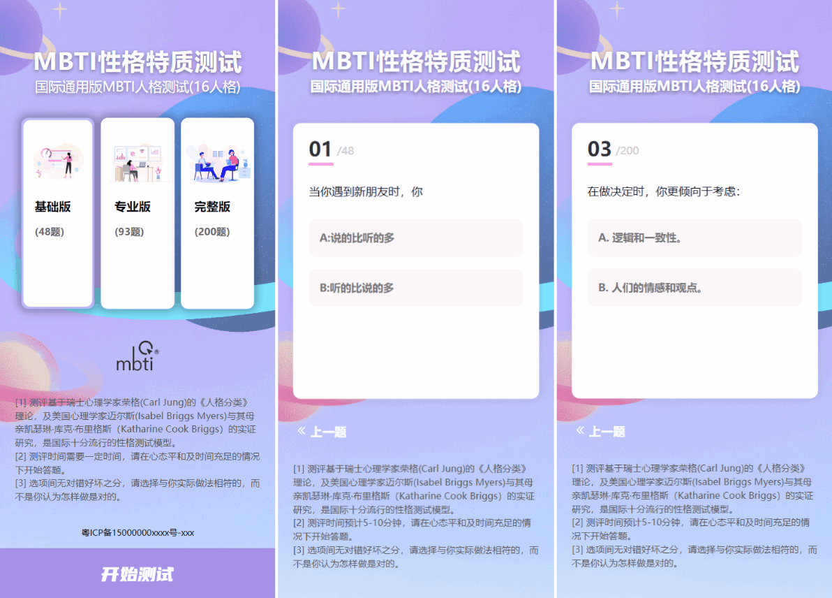 MBTI十六型人格职业性格测试源码完整版 亲测源码插图