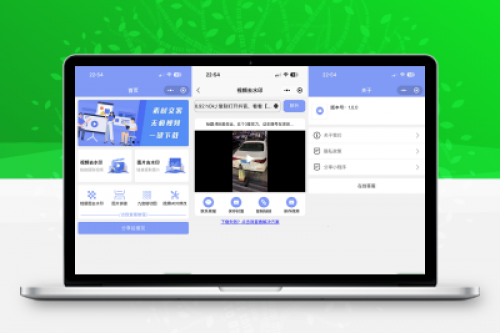 2023新版多功能去水印工具微信小程序源码下载 - 支持流量主