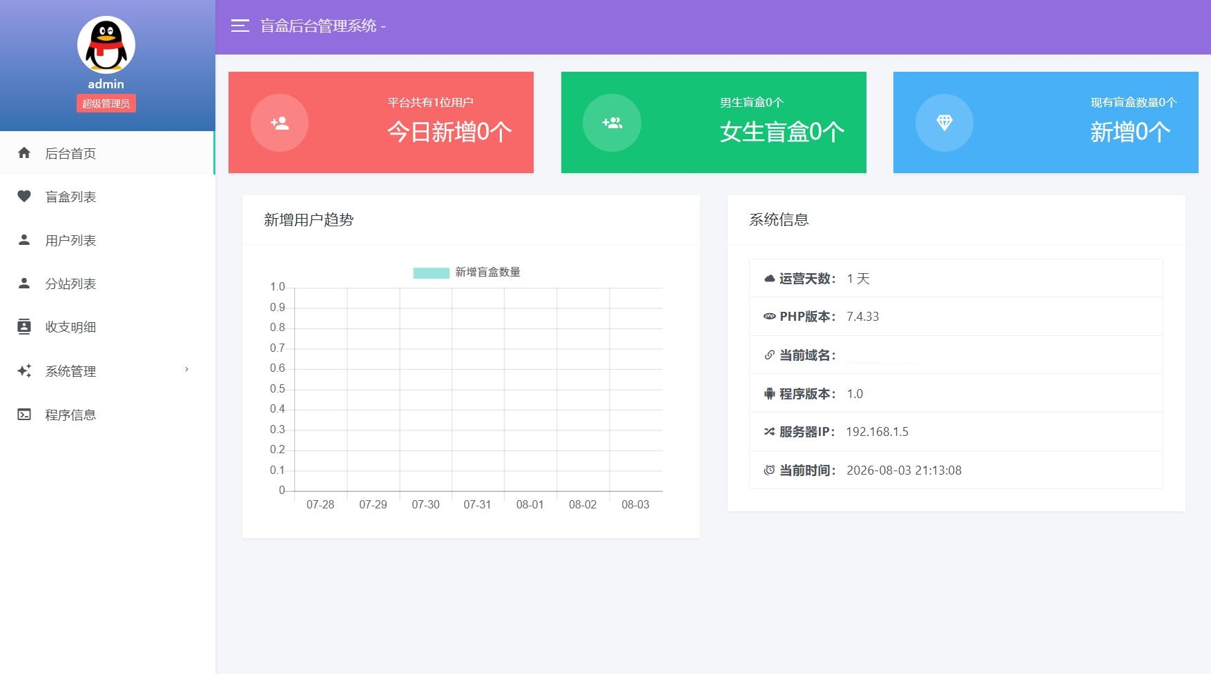 豪华交友盲盒系统源码 含会员分站分销系统 可易支付插图2 豪华交友盲盒系统源码 含会员分站分销系统 可易支付插图2
